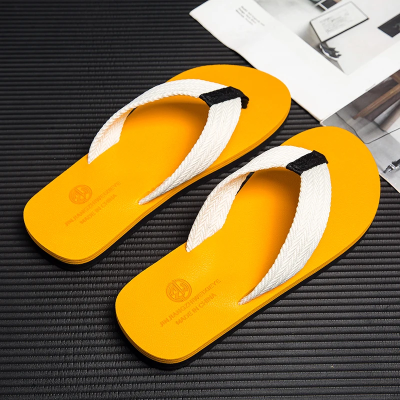 Man Minimalist Fashion Holiday Leisure Beach Slippers Men Anti-slip Mens Slippers Summer Trend Lightweight Flip Flops - Image 5