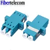 Fiber optical Flange Coupler LC-LC Duplex Coupler Connector Single Mode Plastic duplex optical fiber adapter LC UPC 3