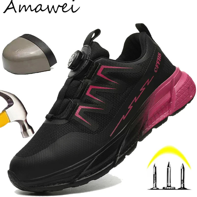 Women's Indestructible Steel Toe Safety Sneakers