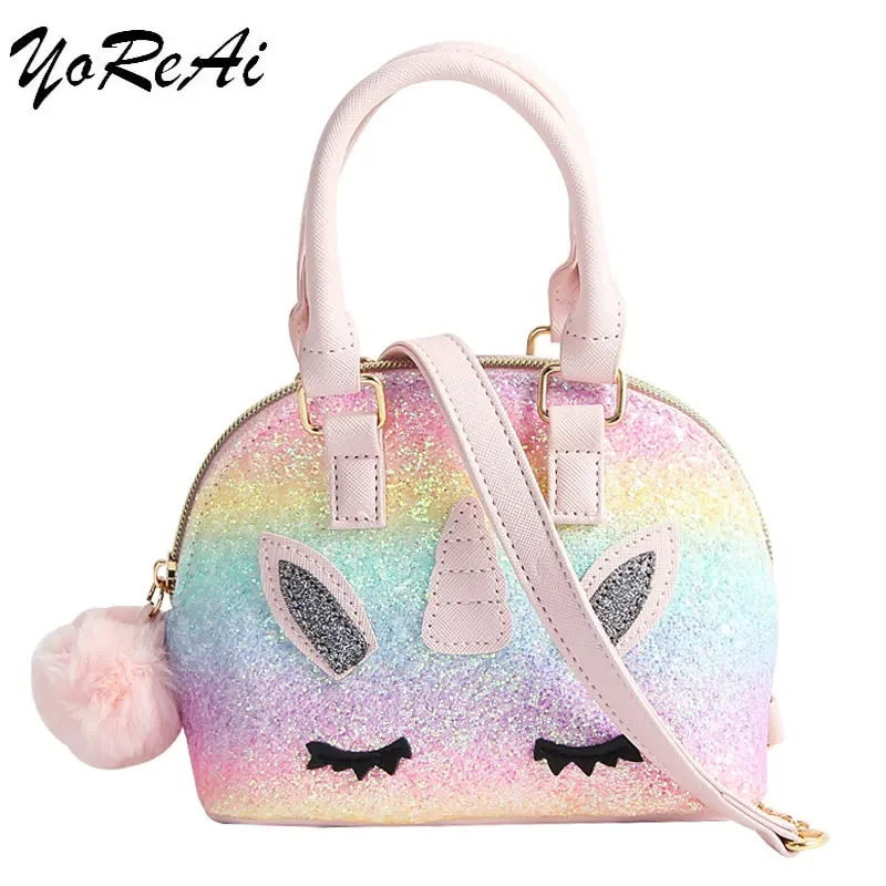 Girls Pink Silver Unicorn Purse Bag Trendy Cute Sparkly Christmas Gifts  Birthday | eBay