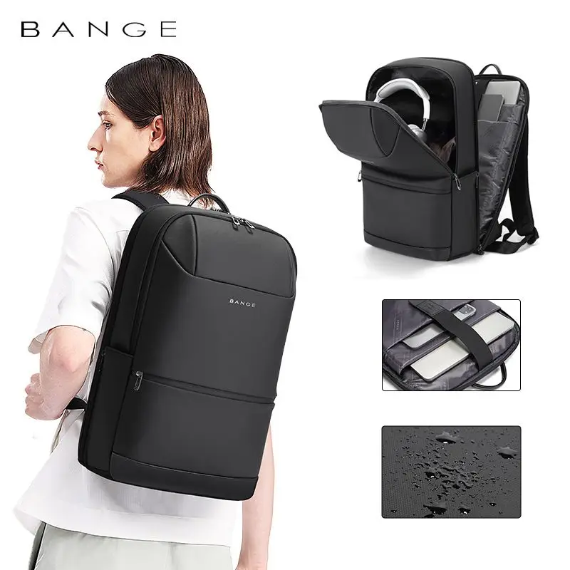 Waterproof Business Travel Backpack with USB Port for Men and Women