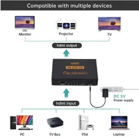 HDMI-compatible Splitter 1x4 Full HD 4K Audio Video Splitter 1 in 4 out HDMI Splitter Amplifier Adapter For HDTV DVD PS3 Xbox - Image 2