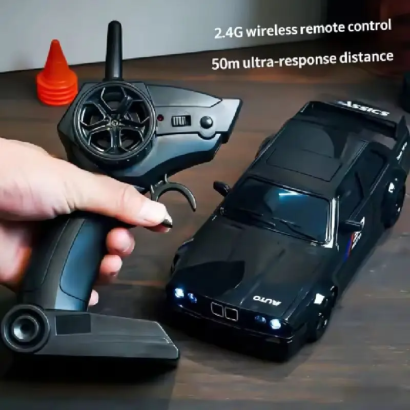 1:24 RC Drift Car – 4WD Remote Control Racing Vehicle with LED Lights, High-Speed Rechargeable Sports Car Toy for Kids & Adults 3
