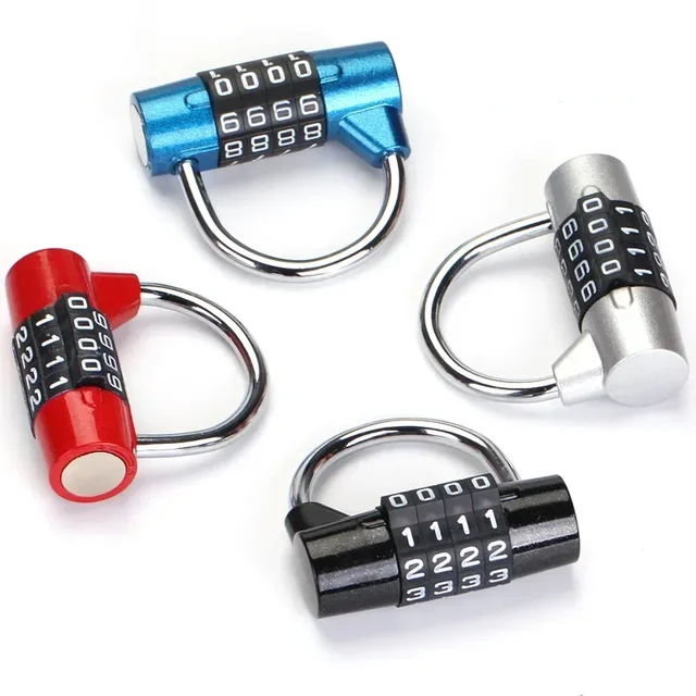 4-digit Combination Password Lock Metal Gym Dormitory Locker Door Lock Drawer Toolbox Door Anti-theft Password Lock Padlock 4