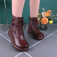 Women's Boots  2023 New Autumn Winter Fashion England Style Women's Ankle Boots Retro Boots Ladies - Image 4