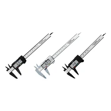 Pied à coulisse numérique en acier inoxydable LCD, micromètre de précision, règle de diamètre à verrouillage coulissant, 0.01mm/0.001 pouces