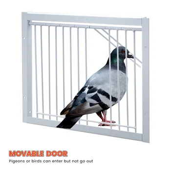 1 Pcs Pigeon Door Wire Bars Frame Entrance Trapping Doors Loft Animal Birds Supplies Catching Bar Entry Curtain Removable
