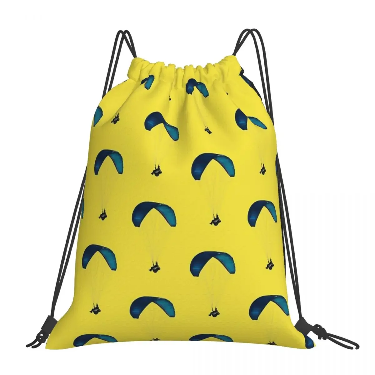 

Paraglider Backpacks Casual Portable Drawstring Bags Drawstring Bundle Pocket Sports Bag BookBag For Man Woman Students