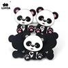 LOFCA 1pc Panda Silicone Teether BPA Free Food Grade Baby silicone teething Pendant Toys Baby Care Pacifier Chain Gift Making 1