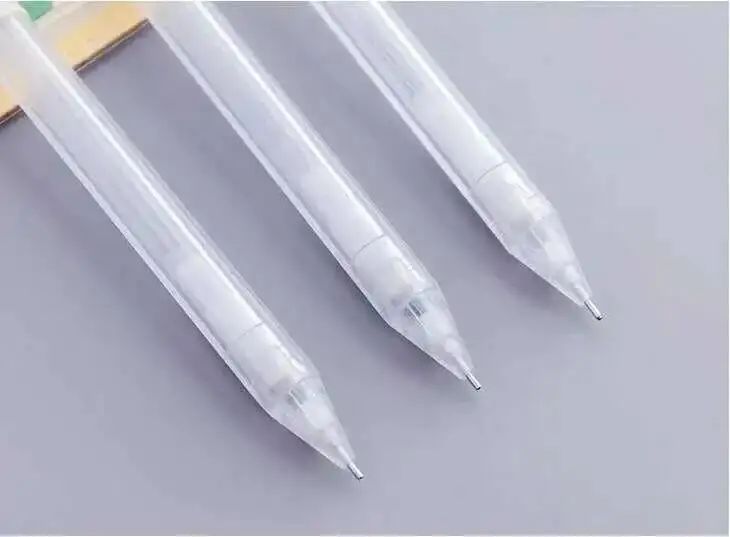 1 Stück niedlicher einfacher Kawaii automatischer transparenter Druckbleistift Neuheit Büros Schulbedarf Ordner Schreibwaren kreativ – Detail 19