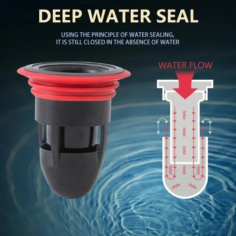 Floor Drainer Inner Core Deodorant Drain Core Toilet Bathroom Floor Drainer Inner Core Sewer Pest Control Silicone Anti-odor Artifact Water Seal No Smell