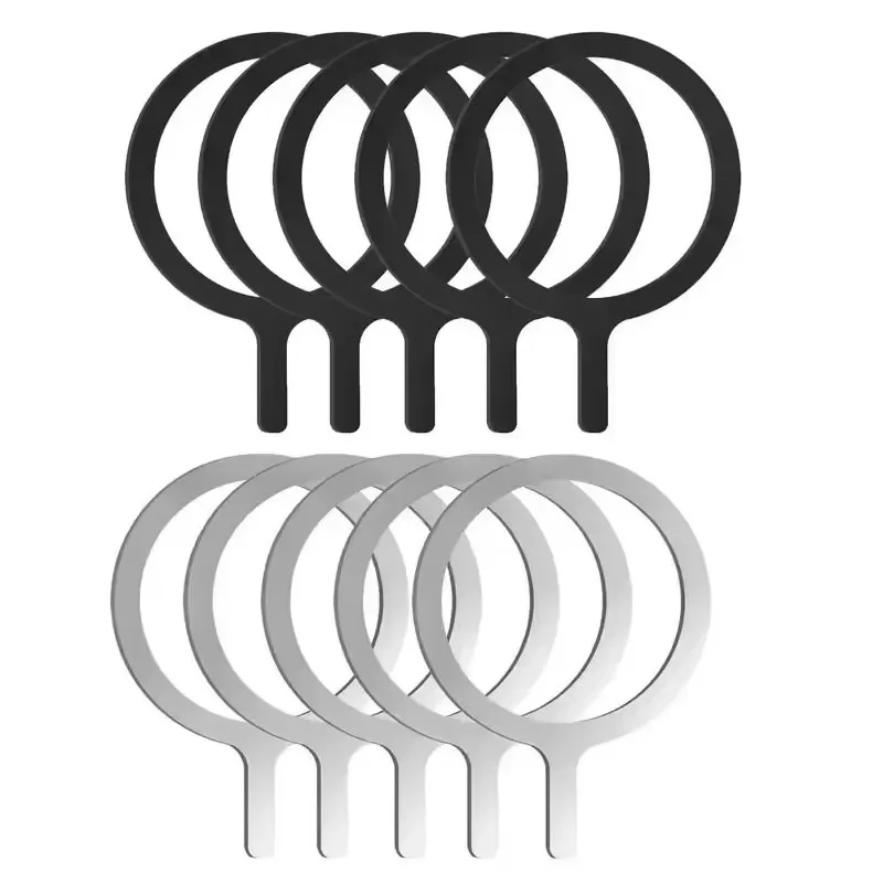 Universal Stainless Steel Magnetic Plate Ring for Wireless Chargers and Car Phone Holders