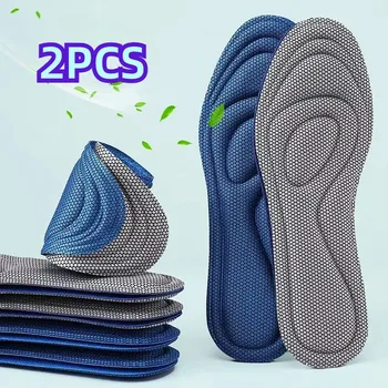 1 Paia Solette in Memory Foam per Scarpe Uomo Donna Nano Massaggio Antibatterico Soletta Sportiva per Piedi Cura Ortopedica Suola per Scarpe Pad 1
