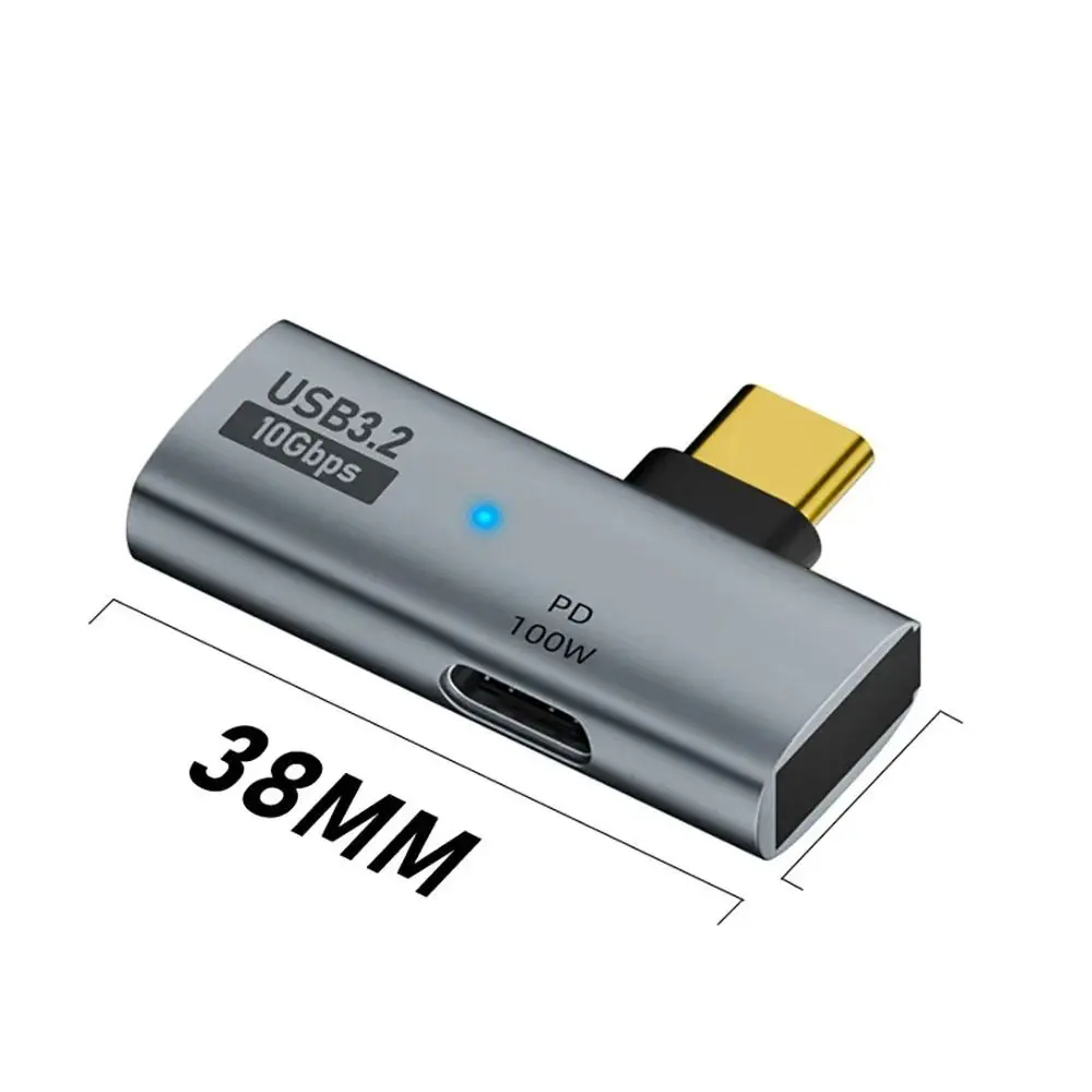 2 in 1 USB 유형 C 어댑터 직각 PD 100W USB OTG 어댑터 데이터 전송 전화/컴퓨터/노트북/U 디스크용 고속 충전