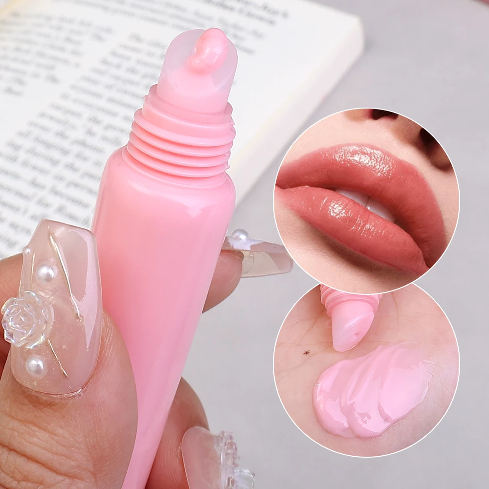 Jelly Tube Lip Gloss Mirror Lip Glaze Nutrient Plump Liquid Lipstick Natural Mineral Oil Clear Moisturizing Gloss Cosmetics lip gloss,lip makeup,lip glaze