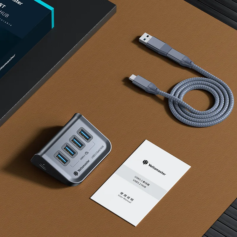 Yottamaster-USB Cハブ,タイプcから10gbps,アダプター3.1,マルチ