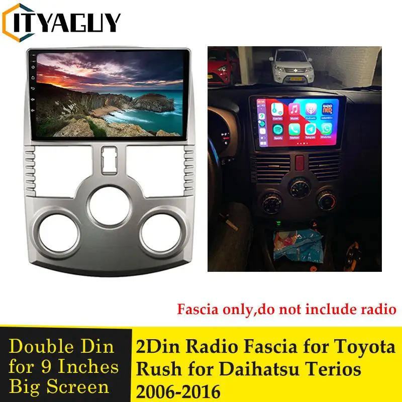 

9 INCHES Car Audio Frame GPS Navigation Fascia Panel Car DVD Plastic Frame Fascia for TOYOTA RUSH for DAIHATSU TERIOS 2006-2016