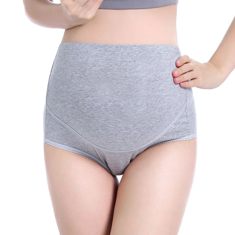

Breathable Seamless Cotton Maternity Panties High Waist Adjustable Belly Underwear Clothes for Pregnant Women Pregnancy Briefs