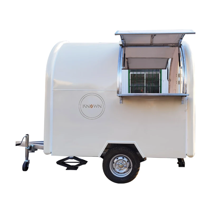 Mobile Store Food Trailer Multifunctional Mobile Four Wheels Truck Commercial Restaurants Cart