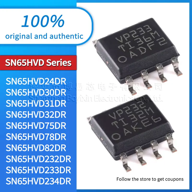 

SN65HVD232DR SN65HVD233DR SN65HVD234DR SN65HVD24DR SN65HVD30DR SN65HVD31DR 32DR 75DR 78DR 82DR 257DR CAN transceiver chip IC