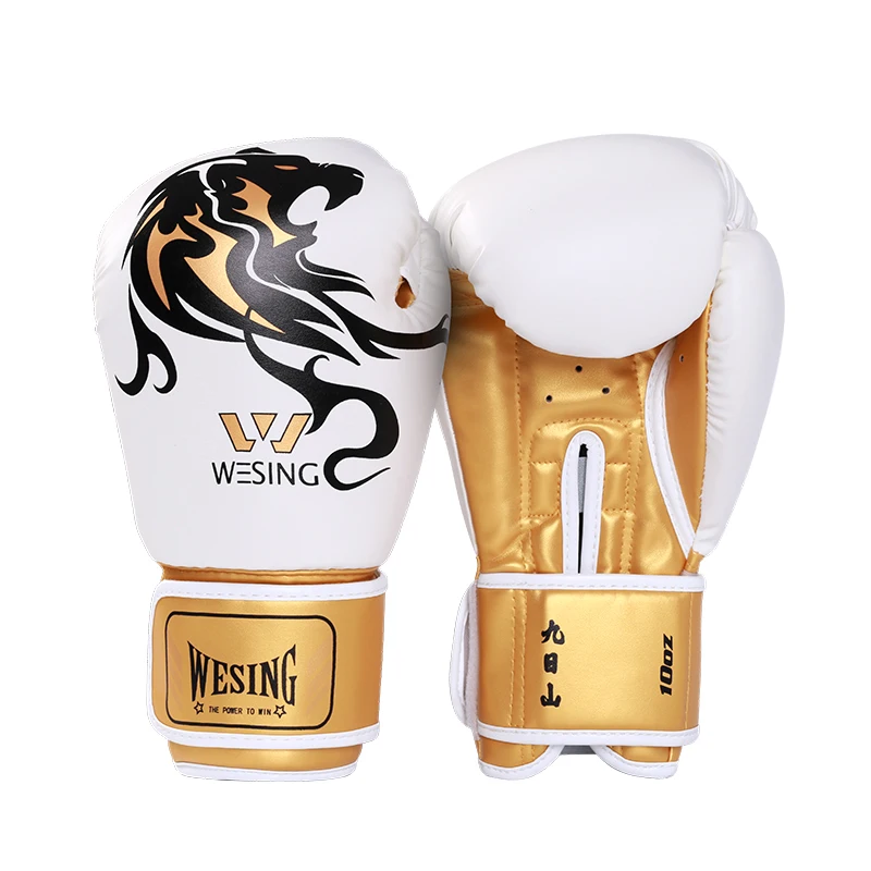 Wesing 8-16oz kids adult MMA Muay Thai boxing gloves wushu martial arts kickboxing training mitts equipment EO