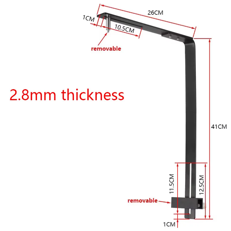2.85.0mm aquarium light holder Aluminum Alloy Rust-proof Fish Tank Lamp Holder Light Bracket Aquarium Chandelier Hanging Rack aquarium light holder