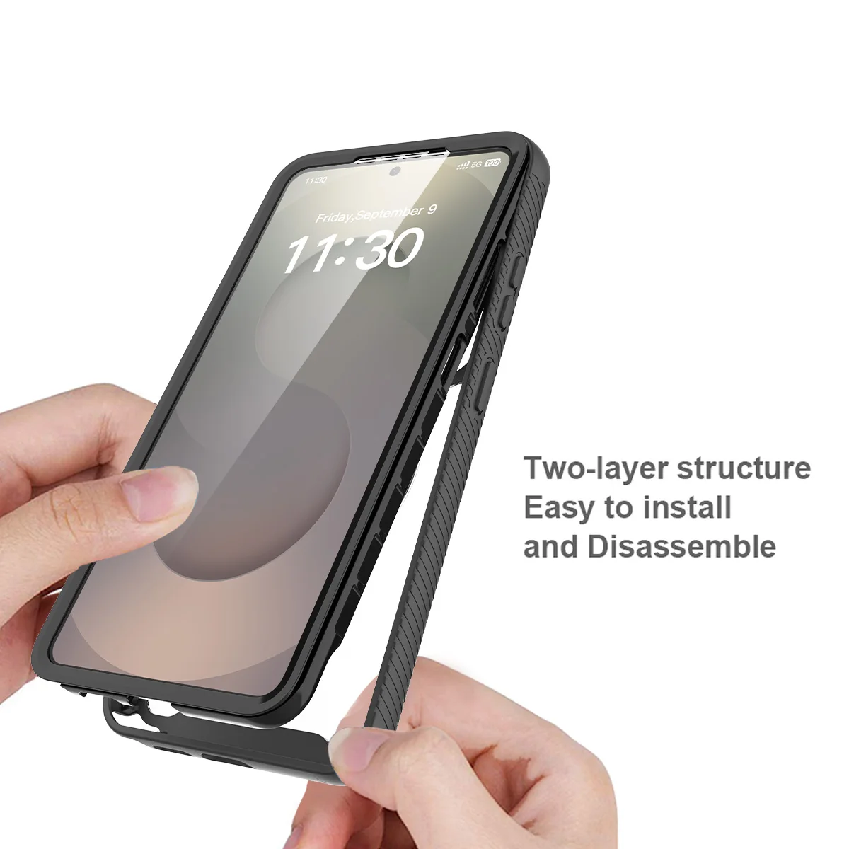 360° Full Protection Shockproof Case with Screen Protector and Clear Cover