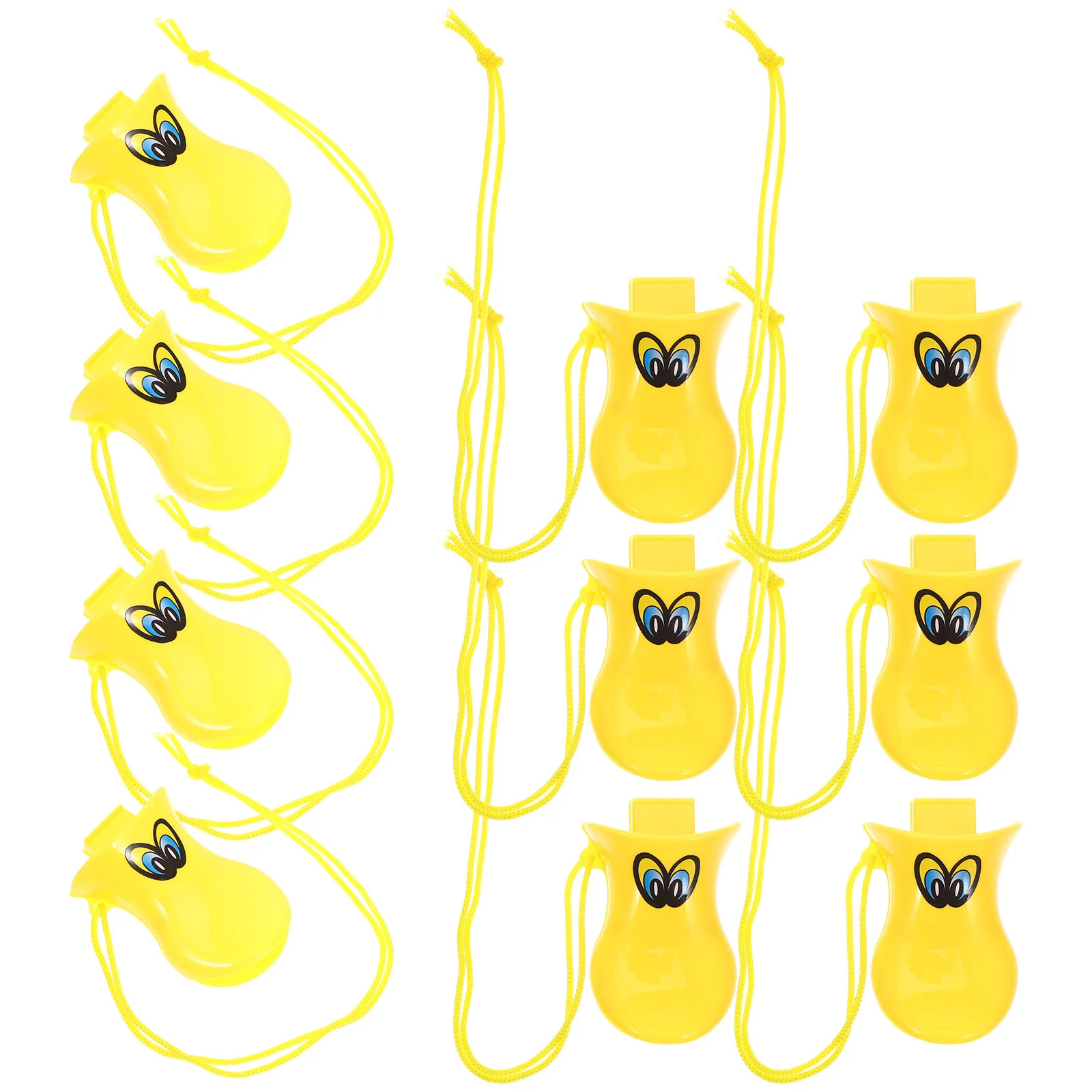 Duck Call Whistles Plastic Duck Beak Whistles Small Duck Whistle Lanyard Christmas Party Favors Fun Stocking Stuffers