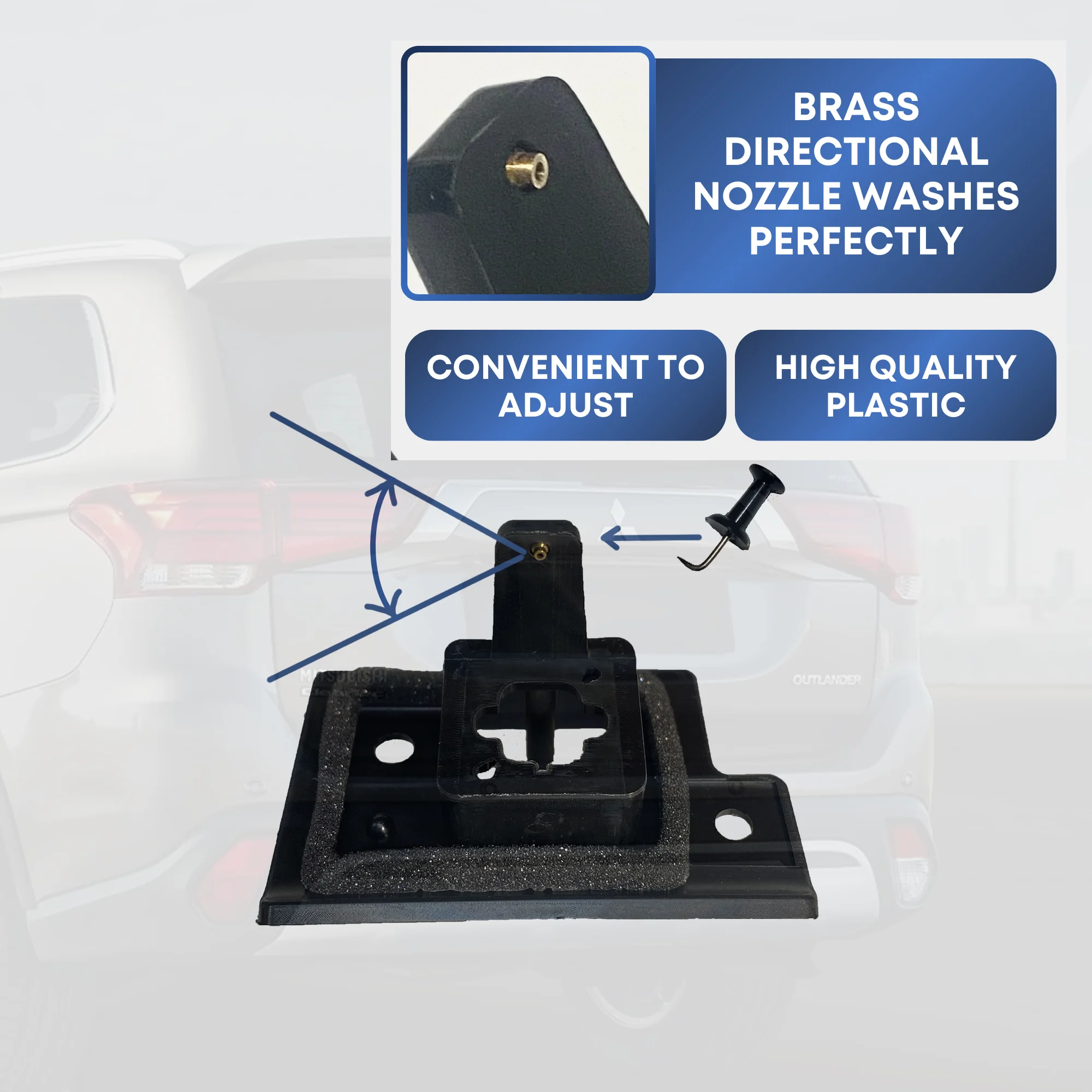 For Original Mitsubishi Outlander 3 2012- Car Parking Assist Rear View Camera washer automatical cleaner