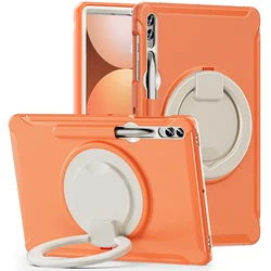 Durable Handle Kickstand Shockproof Tablet Case Cover with Stand - Tab A9 8.7inch (Orange)