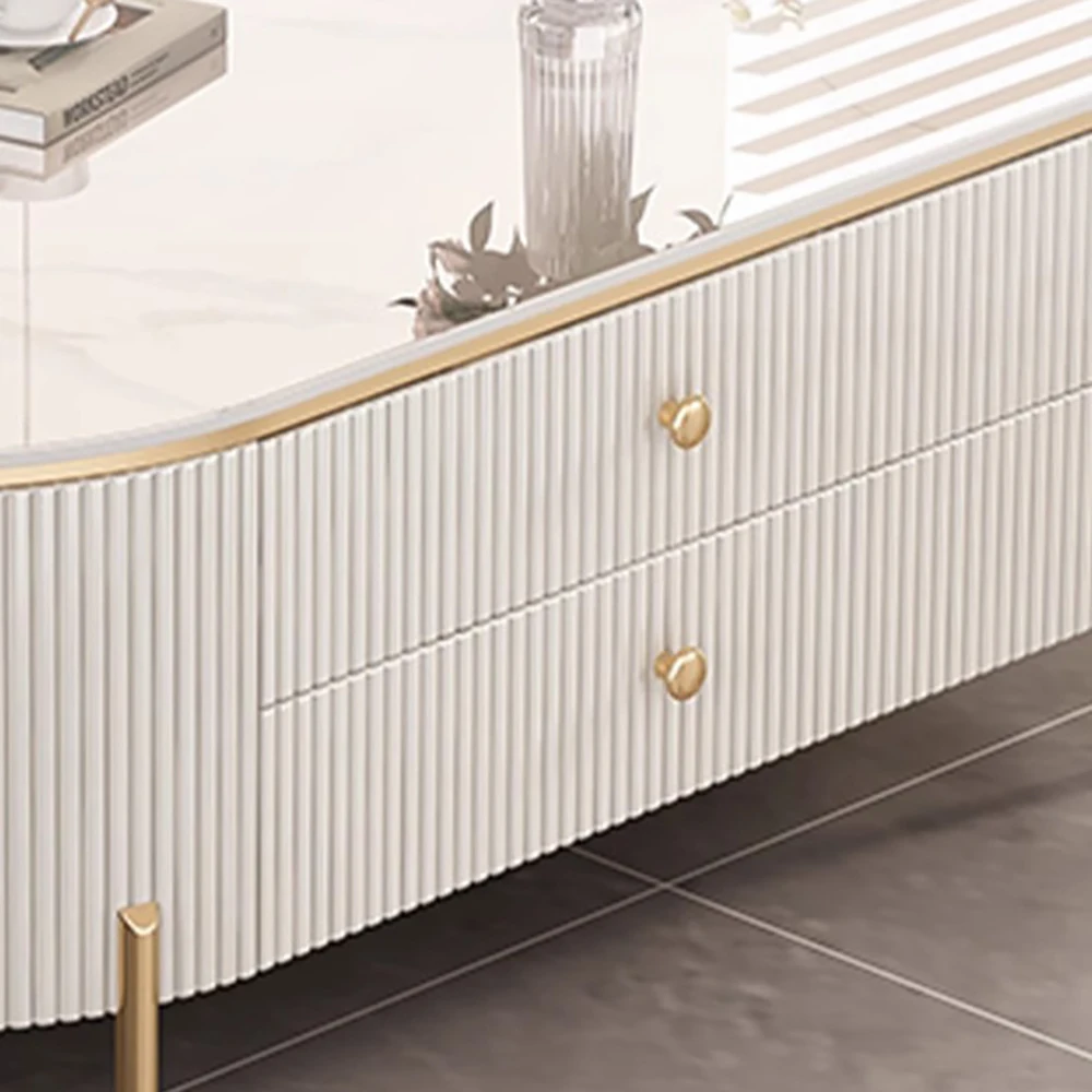 Modern Decorative Coffee Tables Luxury Decor Metal Minimalist Coffee Tables Unique Oval Stolik Kawowy Living Room Furniture 5