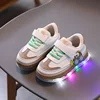 Funny LED Shoes for Children 0-3 Yrs Childhood Baby Boy Flat Shoes Luminous Sole Children Sneaker New Toddler Girls Shoes H06204 3