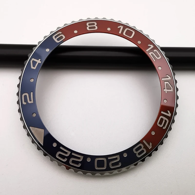 Lunetta Per Orologio In Ceramica Di Alta Qualità, Lunetta Per Orologio In Ceramica Blu E Rossa Per Gmt 126710Blro-0001