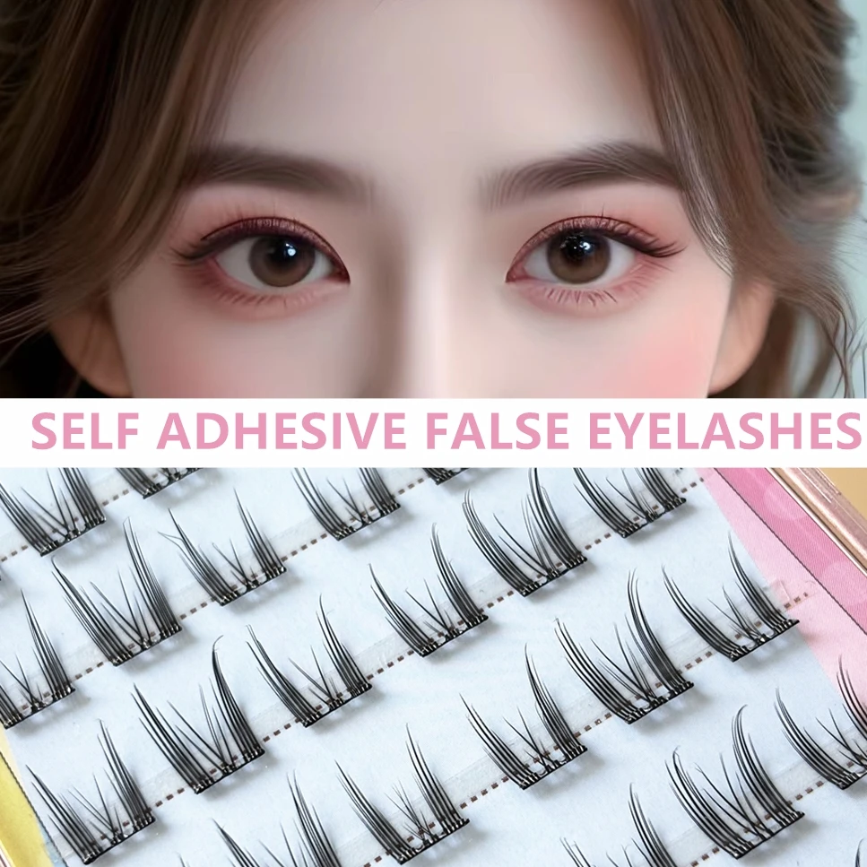 

CAT Self-adhesive Eyeslash Extension Personal Professional Makeup Individual Cluster Grafting Fake EyeLash Japanese Non adhesive
