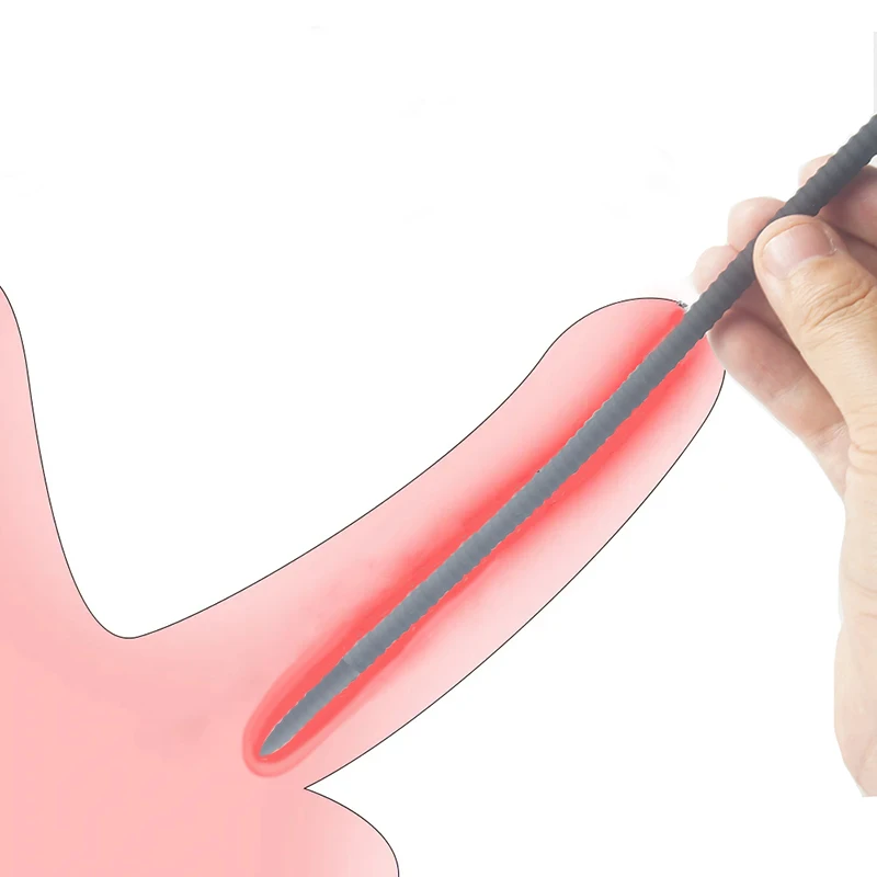 Penis Plug Silicone Urethral Sound Dilation Catheter Dilator Urethra Uretra Sounding Urethal Inserts Men Male Masturbation urethral dilator silicone urethral dilator