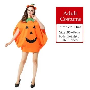 Halloween Pumpkin Grament Costume Cosplay Clothing Hat Set Halloween Party Supply Christmas Halloween Gift for Adult and Kid 2