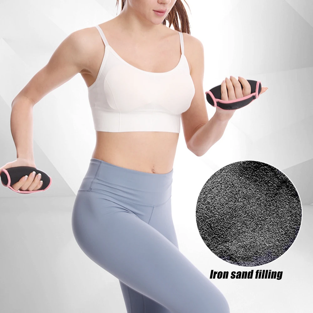 1 Pair Wrist Support Soft Hand Weights 2/4 LBS Walking Dumbbell for Men and Women Jogging Running Physical Therapy Aerobics