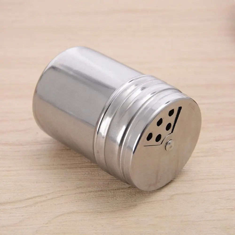 Multi-purpose Stainless Steel Seasoning Jar Salt Sugar Bottle Rotating Cover Kitchen Gadgets Spice Pepper Shaker Spice Jar 1pc seasoning jar salt shaker spices bottle salt pepper shakers
