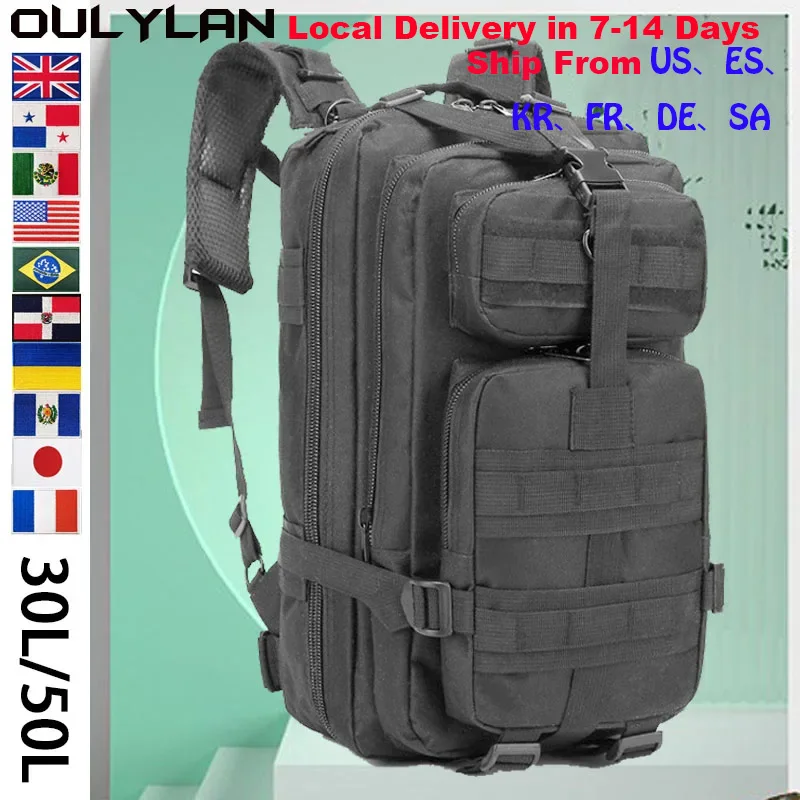 

Мужской нейлоновый тактический рюкзак Oulylan 900D 30 л/50 л, военные походные Водонепроницаемые рюкзаки, армейский наружный рюкзак для кемпинга и охоты