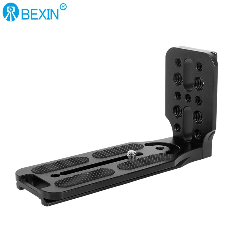 BEXIN L130-50C Foldable Universal Camera L Bracket Shot Quick Release L Plate 1/4 In Screw Compatible Arca Swiss Vertical Video - 3