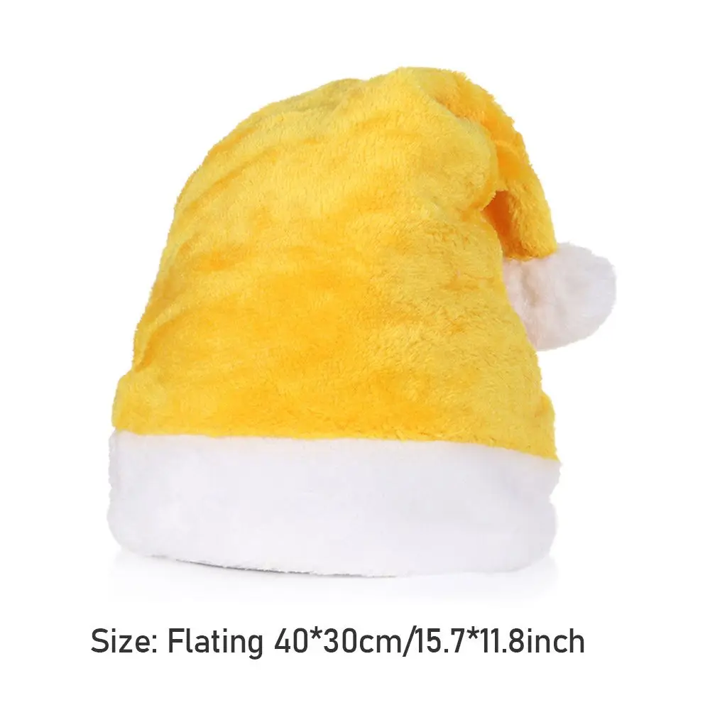 Classic Christmas Hats Comfortable Party Supplies Festival Holiday Plush Santa Hats Happy New Year Xmas Caps Merry Christmas