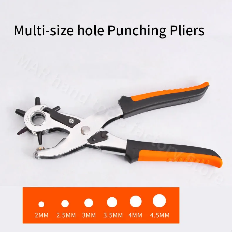 Single Hole Punch 8mm Heavy Duty Puncher Hole Edge Banding Punching Plier◎