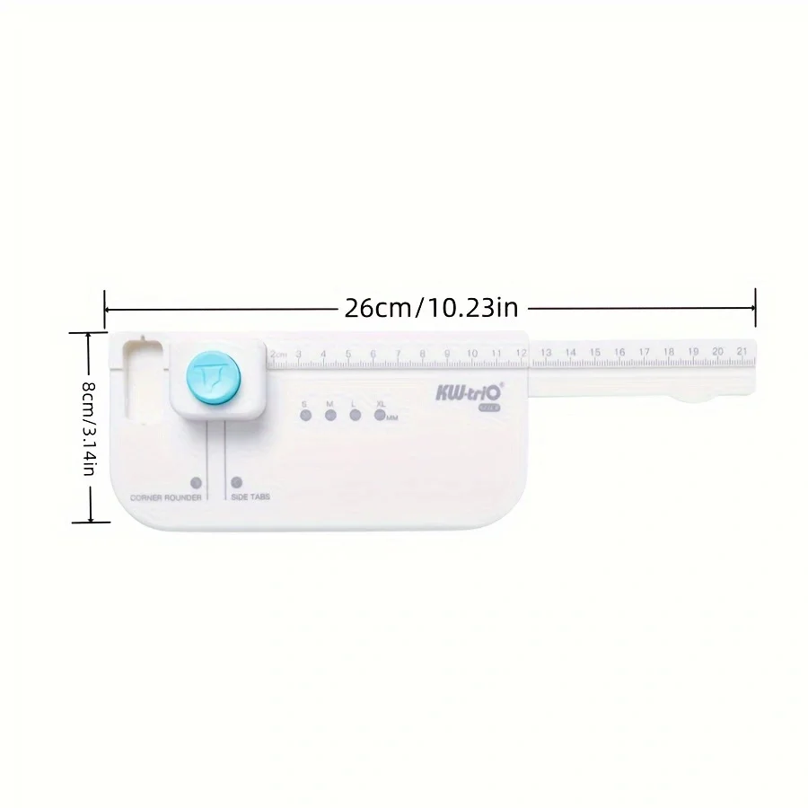 1pc divider line round corner DIY production board, multi-function divider page,DIY bookmark index tag punch - office - 5