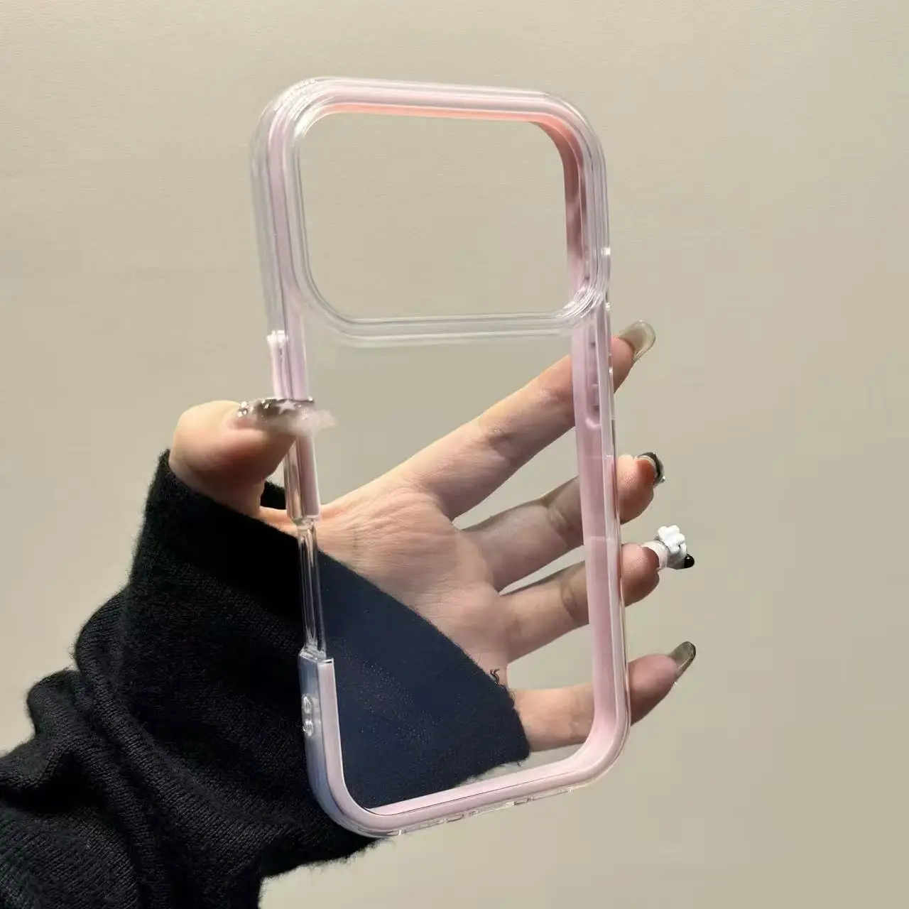 Transparent 2-in-1 Soft TPU Skin-feel Protective Case with Stunning Design