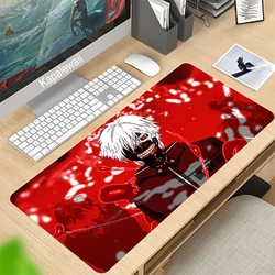Grand tapis de souris Anime Tokyo Ghoul, antidérapant, pour ordinateur portable et de bureau 