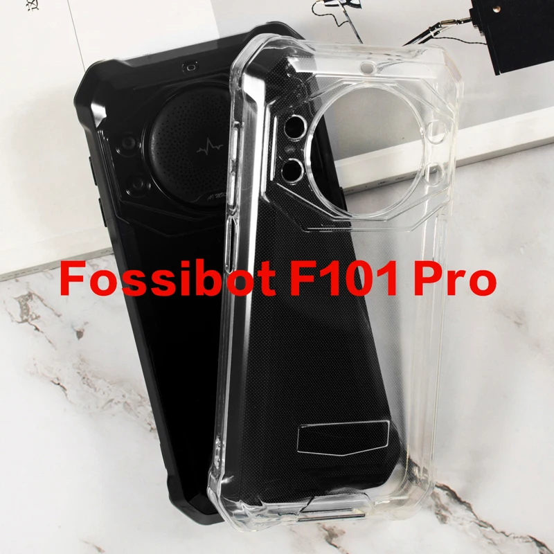 Coque + Verre Trempé Pour FOSSIBOT F101P - Protection Antichoc, TPU Souple, écran 5.54 Pouces - Transparente