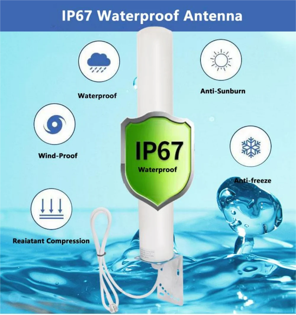 5G 4G LTE GSM Enhance Signal Outdoor Antenna 18dbi Omni Lora WiFi GSM Router Antenna For Wireless Network