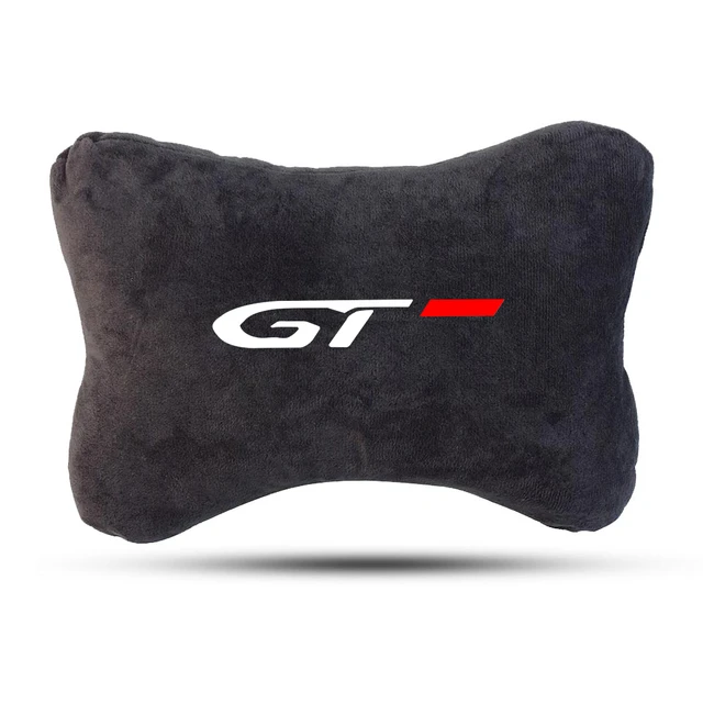 Pour GTI - Voiture oreiller'appuie tête de siège de voiture automatique  oreiller de cou de Logo pour Peugeot