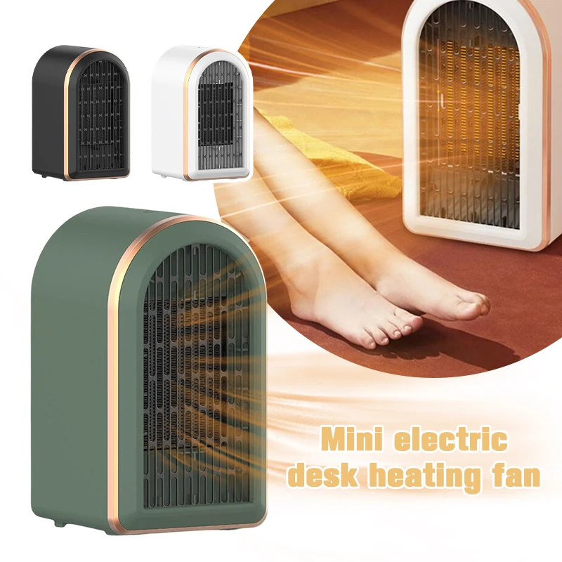 Mini 1200W Electric Heater - Portable Desktop Fan Heater Ptc Ceramic Heating Hot Air Fan Home Office Heater