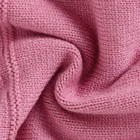 Solid Color Doll Collar Long Sleeve Baby Girls Knee-length Dresses Knitted Acrylic 6-36 Months Infant Soft Princess Skirts 3